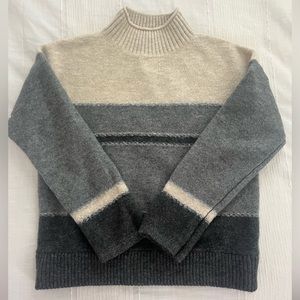 mock neck neutral sweater
